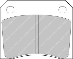 Klocki hamulcowe Ferodo DS2500 ALFA ROMEO 75 2.4 Ty - 2827971503