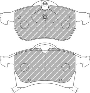 Klocki hamulcowe Ferodo DS2500 BMW 730 3.0 Przd - 2827973035