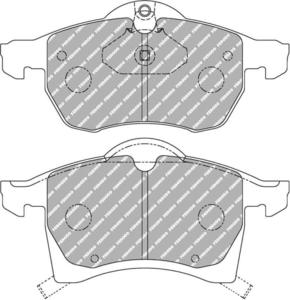 Klocki hamulcowe Ferodo DS3000 LOTUS Esprit 2.2 Przód