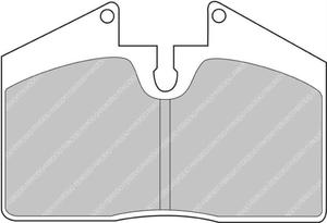 Klocki hamulcowe Ferodo DS3000 MITSUBISHI L200 2.5 Przd - 2827976135