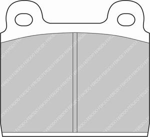 Klocki hamulcowe Ferodo DS2500 MITSUBISHI Montero Sport 3.0 Przód