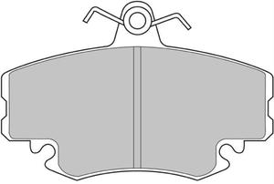 Klocki hamulcowe Ferodo DS3000 OPEL Commodore (B) 2.8 Ty