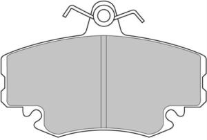Klocki hamulcowe Ferodo DS2500 OPEL Corsa (A) 1.3 Przód