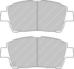 Klocki hamulcowe Ferodo DS2500 VOLKSWAGEN Scirocco 1.8 Przd - 2827977551