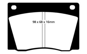 Klocki hamulcowe EBC Greenstuff Alfa Romeo Giulia Sprint Speciale (101) 62-66 - 2843275913