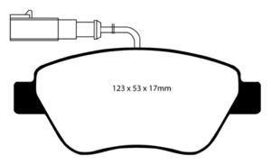 Klocki hamulcowe EBC Greenstuff Alfa Romeo Mi.To 2010- - 2843275941