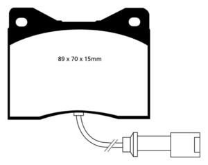 Klocki hamulcowe EBC Greenstuff Alfa Romeo 6 83-87 - 2843276100