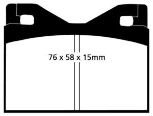 Klocki hamulcowe EBC Greenstuff Audi Coupe 100S 72-73 - 2843276169