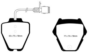 Klocki hamulcowe EBC Greenstuff Audi A8 quattro 99-2002 - 2843276175