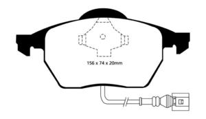 Klocki hamulcowe EBC Greenstuff Audi A3 (8L) 2000-2003 - 2843276217