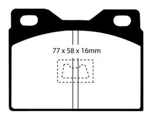 Klocki hamulcowe EBC Greenstuff Audi Coupe 100S 74-76 - 2843276671