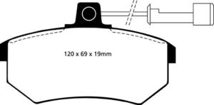 Klocki hamulcowe EBC Greenstuff Audi 80 93-96 - 2843276736