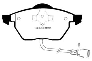 Klocki hamulcowe EBC Greenstuff Audi 100 Avant quattro 90-92 - 2843276868