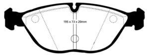 Klocki hamulcowe EBC Greenstuff Bmw Z8 2000-2003 - 2843276931