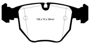 Klocki hamulcowe EBC Greenstuff Bmw 530 2000-2003 - 2843276932