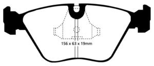 Klocki hamulcowe EBC Greenstuff Bmw 535 88-92 - 2843277619