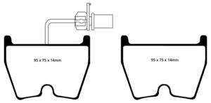 Klocki hamulcowe EBC Redstuff Audi RS4 2012- - 2843277870