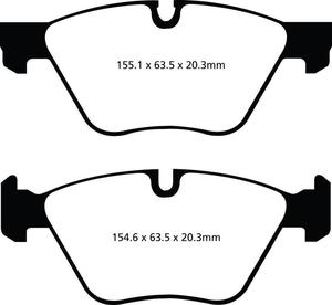 Klocki hamulcowe EBC Redstuff Bmw 325 2005-2010