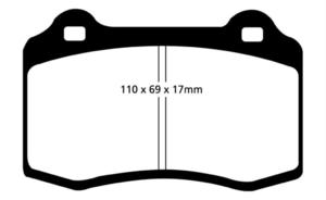 Klocki hamulcowe EBC Redstuff Fiat Coupe 96-2000 - 2843278711