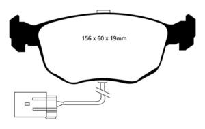 Klocki hamulcowe EBC Redstuff Ford Granada 91-94