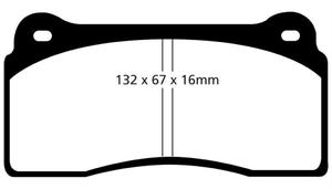 Klocki hamulcowe EBC Redstuff Jaguar XJR 97-2003 - 2843278805