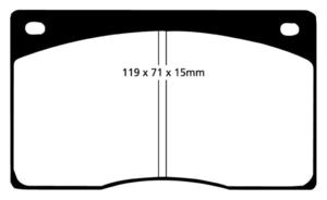 Klocki hamulcowe EBC Redstuff Jaguar XJS 83-92 - 2843278868