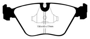 Klocki hamulcowe EBC Redstuff Jaguar XJ8 97-2002 - 2843278880