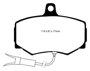 Klocki hamulcowe EBC Redstuff Jaguar XJR 88-91 - 2843278892