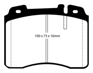 Klocki hamulcowe EBC Redstuff Mercedes (W124) 91-93 - 2843279312