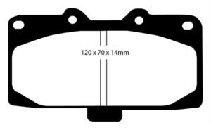 Klocki hamulcowe EBC Redstuff Nissan 300ZX 89-94 - 2843279401