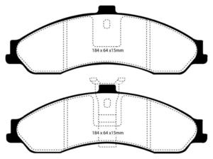 Klocki hamulcowe EBC Redstuff Opel Monaro 2004 - 2843279470