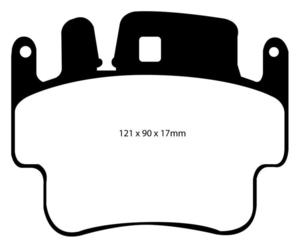 Klocki hamulcowe EBC Redstuff Porsche 911 (996) 97-2002 - 2843279503