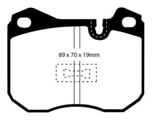 Klocki hamulcowe EBC Redstuff Porsche 928 77-79 - 2843279557