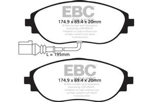 Klocki hamulcowe EBC Bluestuff przd AUDI TTS quattro (8S) 2.0 Turbo 2014- - 2860228158