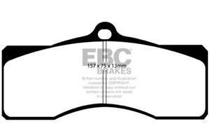 Klocki hamulcowe EBC Yellowstuff przd CHEVROLET Corvette (C2) 6,5 1965 - 2860240660