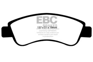 Klocki hamulcowe EBC Yellowstuff przd CITROEN C-Elysee 1.6 TD 2012- - 2860242153