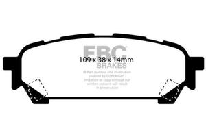 Klocki hamulcowe EBC YELLOWSTUFF ty SUBARU Forester 2.0 Turbo (SG5) 2003-2008 - 2860271368