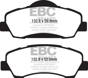 Klocki hamulcowe EBC Greenstuff przd CITROEN C4 Cactus 1,2 2014- - 2860358304