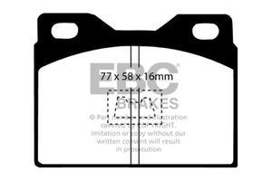 Klocki hamulcowe EBC Greenstuff przd CITROEN Visa 0.7 83-86 - 2860358473