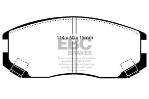 Klocki hamulcowe EBC Greenstuff przd MITSUBISHI Libero 1,6 96-2000 - 2860363667