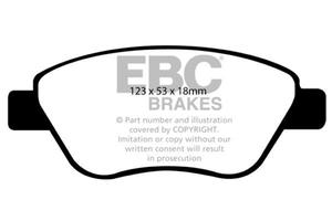 Klocki hamulcowe EBC Greenstuff przd OPEL ADAM 1,2 2012- - 2860364095