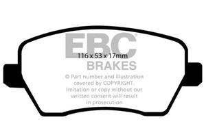 Klocki hamulcowe EBC Greenstuff przd OPEL Agila 1.3 TD 2008-2015 - 2860364118