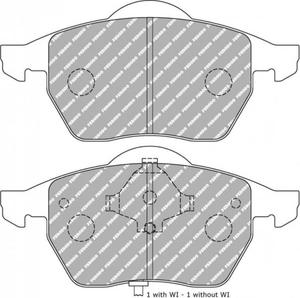 Klocki hamulcowe Ferodo DS Performance przd AUDI 100 Avant/Estate (4A, C4) 2.8 E, 2.8 E quattro - 2860373319