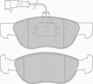 Klocki hamulcowe Ferodo DS Performance przd LANCIA Delta II (836) 1.8 i.e. 16V - 2860378310