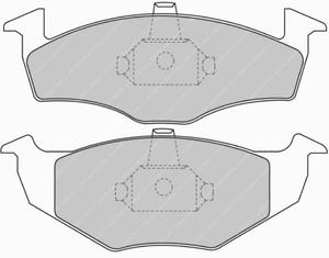 Klocki hamulcowe Ferodo DS Performance przd SEAT Toledo I (1L) 1.8 i - 2860381099