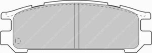 Klocki hamulcowe Ferodo DS Performance ty SUBARU LEGACY II (BD, BG) 2.0 i 4WD - 2860381587