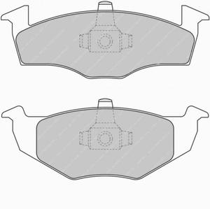 Klocki hamulcowe Ferodo DS Performance przd VOLKSWAGEN Vento (1H2) 1.9 SDI - 2860383770