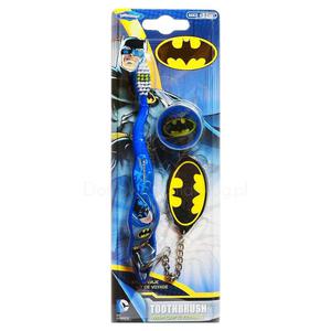 Dr Fresh Batman - Szczoteczka dla dzieci z nakadk i BRELOKIEM - 2827460309