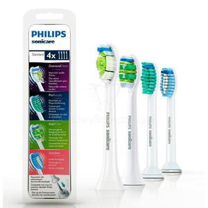 Philips Sonicare Combo MIX HX6004 - zestaw 4 rnych kocwek zamiennych do szczoteczek sonicznych Sonicare - 2837097549