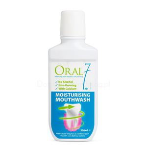 ORAL7 Moisturising Mouthwash 250ml - nawilajcy pyn do pukania jamy ustnej wspomagajcy dziaanie naturalnych enzymw liny - 2850946515